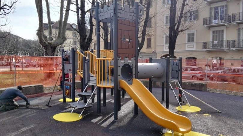 Giardino Marta Tenani a Casale: si inaugurano i nuovi giochi